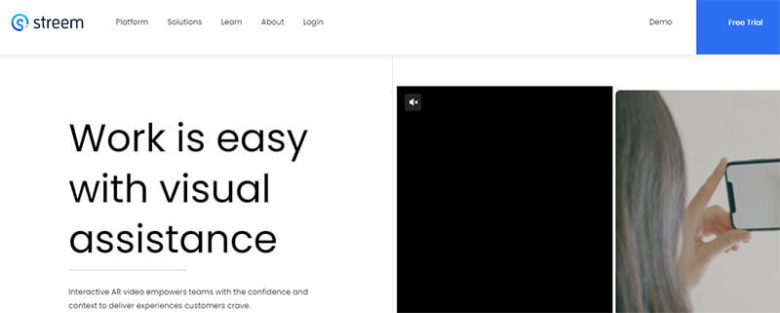 Streem platform offering visual assistance through interactive ar video for teams to enhance customer experience Streem startup
