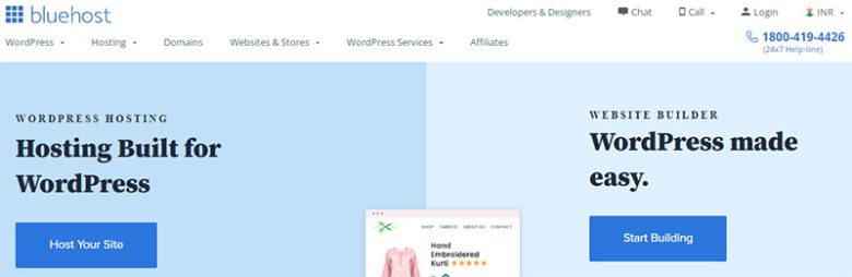Bluehost platform offering wordpress hosting and website building services, designed for easy wordpress site creation Bluehost affiliate programs