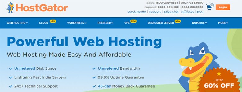 Hostgator web hosting platform offering affordable, unmetered disk space and bandwidth with a 99. 9% uptime guarantee Hostgator affiliate programs