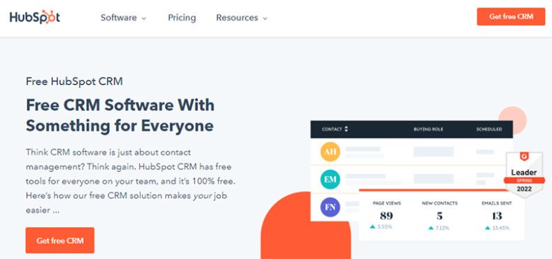 Hubspot affiliate programs offering free crm software with tools for contact management, email tracking, and team collaboration Hubspot affiliate programs