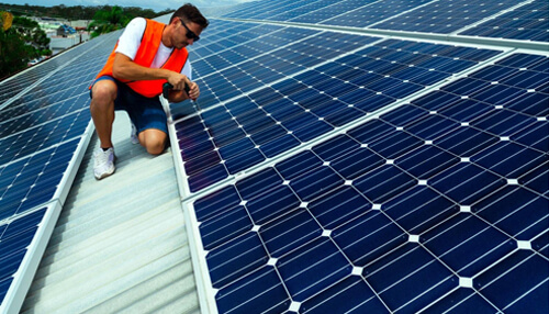 Inspect the energy usage Solar system maintenance