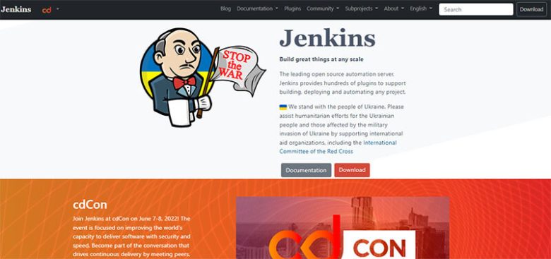 Jenkins - tycoonstory | tycoonstory media Jenkins homepage showcasing its open-source automation server for continuous integration and delivery.