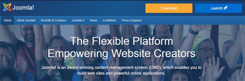 Joomla flexible content management system empowering website creators to build powerful websites and online applications Joomla content management systems
