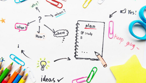 Starting a taxi business Creative planning workspace with notes, ideas, and a to-do list, illustrating strategy and preparation steps involved in starting a taxi business.