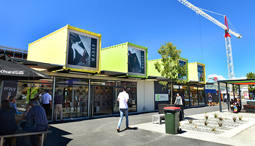 Shipping container business Grocery shop shipping container business
