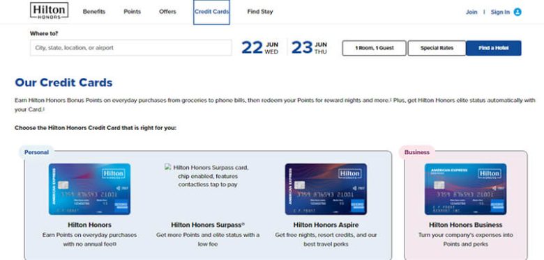 Hilton honors amex business card Hilton honors amex business card credit cards