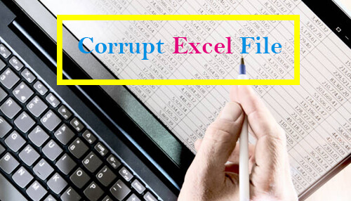 How to know if an excel file has been corrupted An image showing corrupt excel files on a laptop screen—data loss and repair solutions.