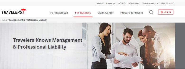 Travelers - tycoonstory | tycoonstory media Team of business professionals reviewing documents, which represents travelers management and professional liability insurance.