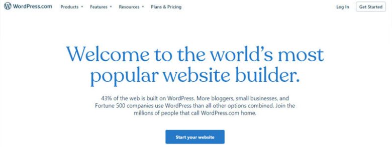 Wordpress Wordpress website builders