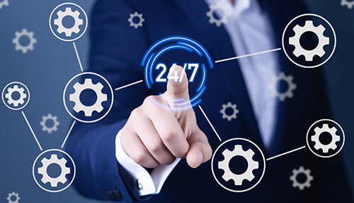 Available 24/7 Available 24/7 virtual agent