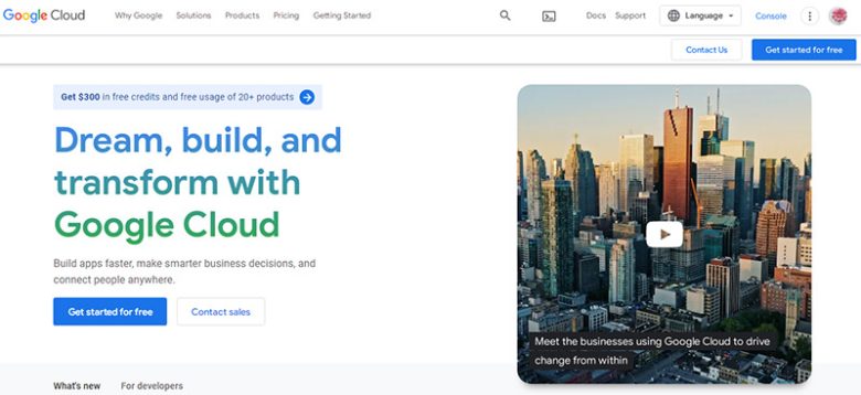 Cloud computing service provider Google cloud platform cloud computing service