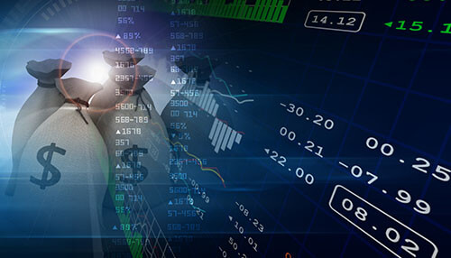 Small businesses coping with the higher inflation rates - tycoonstory | tycoonstory media This image features financial data, stock market charts, and money bags, visually representing strategies to protect small businesses from inflation