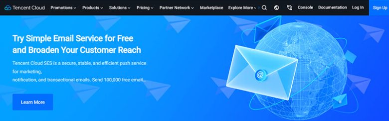 Cloud computing service provider Tencent cloud cloud computing service