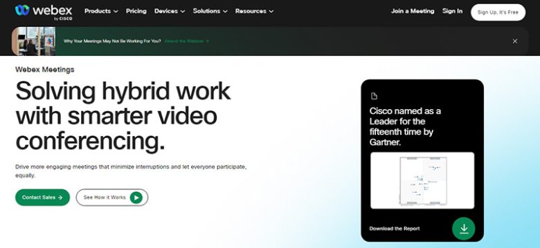 Webex meeting management software Webex meeting management software remote teams