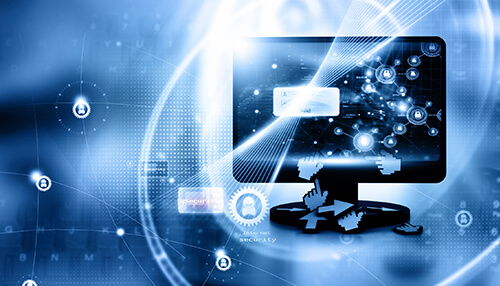 Who are sip providers A digital network and sip provider concept shown on a computer screen, illustrating the connection and communication capabilities through the internet.