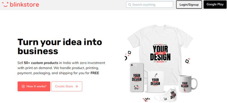 Print-on-demand companies Blinkstore print-on-demand companies