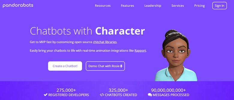 Pandorabots Pandorabots ai chatbot platforms
