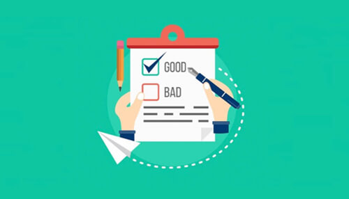 Resumewritingworld worth - tycoonstory | tycoonstory media Resumewritingworld service evaluation concept illustrated with a checklist showing good vs bad results, symbolizing resume quality review and decision-making.