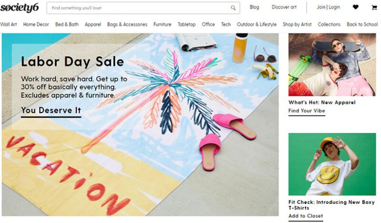 Print-on-demand companies Society6 print-on-demand companies