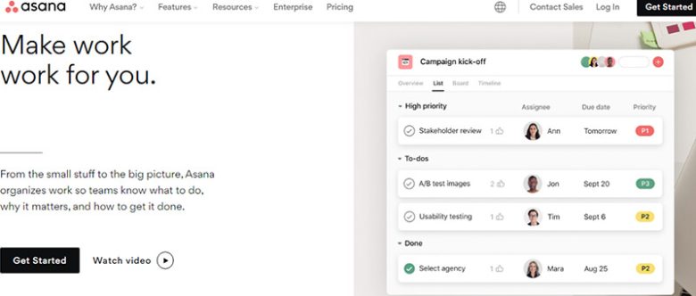 Asana Asana collaboration software tools