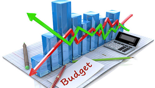 Improper budget Graph showing budget growth with an emphasis on tracking cash flow and financial planning.