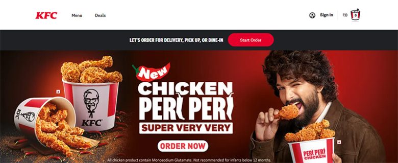 Kfc Kfc's new Chicken Peri Peri offer, showcasing innovative menu items promoted by fast food companies to attract customers.