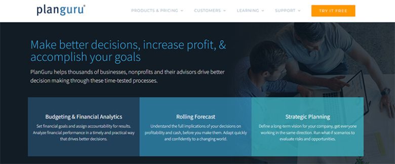 Business budget software Planguru business budget software