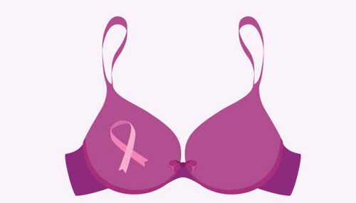 Benefits of using a mastectomy bra Pink mastectomy bra illustration designed for post-surgery comfort and breast cancer awareness