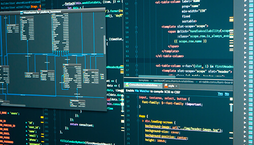 Centralized data administration - tycoonstory | tycoonstory media Database management system interface showing data tables, schema, and code maintaining and organizing data.