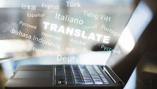Create the content - tycoonstory | tycoonstory media Screen showing translation terms in multiple languages, illustrating content localization and user experience on a multilingual website.