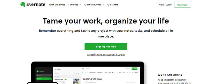 Evernote Evernote mobile apps