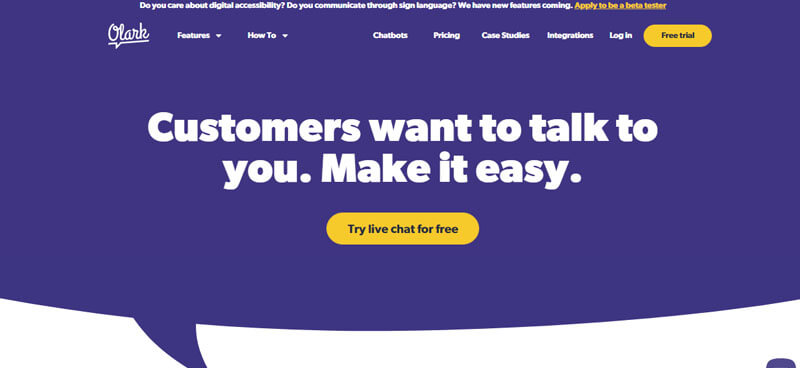 Olark Olark conversational commerce tool