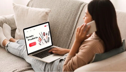 Online store of the beauty products Online store of the beauty products cosmetics business