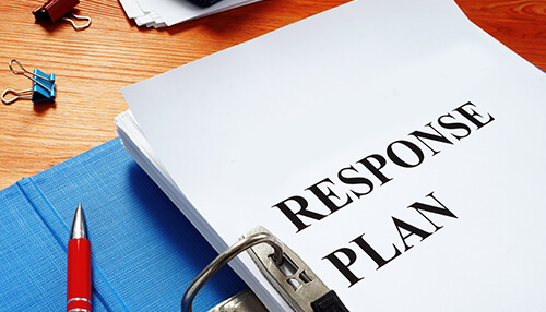 Put the response plan into action Put the response plan into action risk analysis