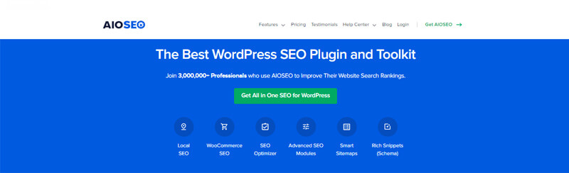 Wordpress websites All in one seo