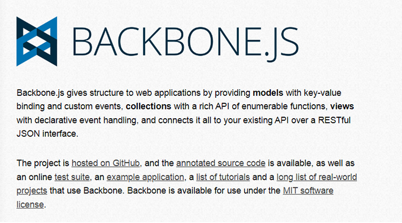 Backbonejs Backbonejs web development frameworks