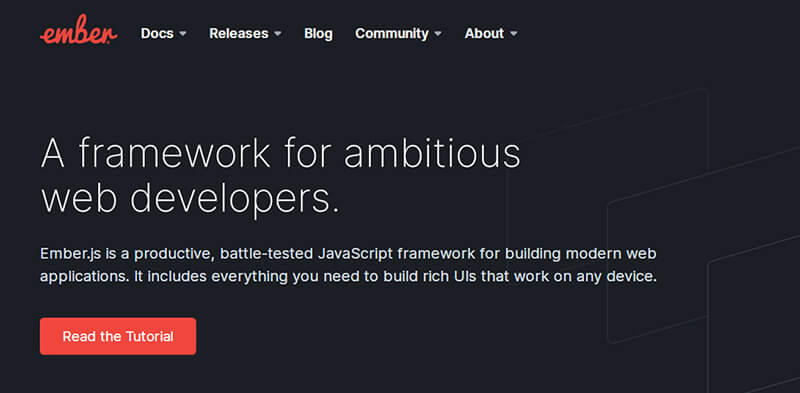 Emberjs Emberjs web development frameworks