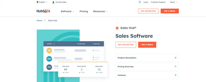 Hubspot sales hub Hubspot sales hub sales intelligence tool