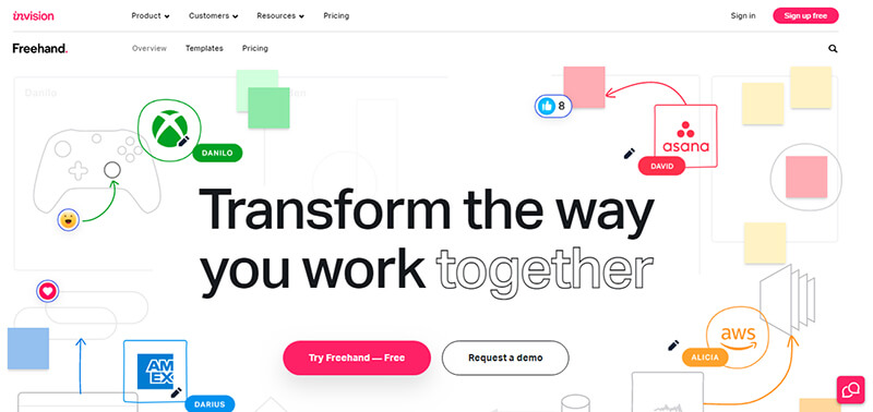 Invision freehand Invision freehand ux design tools