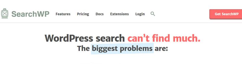 Wordpress websites Searchwp