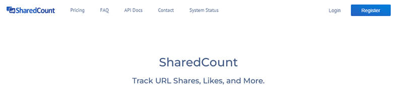 Wordpress websites Share counts