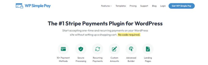 Wordpress websites Wp simple pay