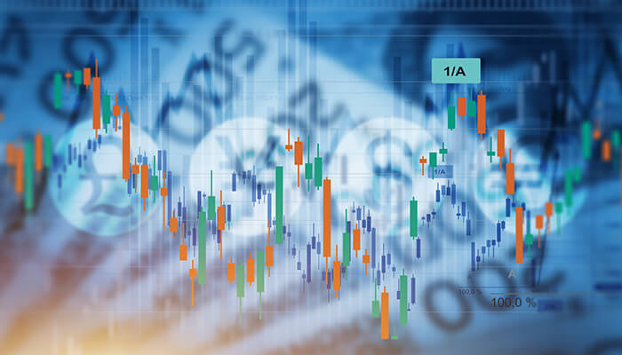 Economy benefits Abstract financial and data charts symbolizing economic trends influenced by talent migration and global workforce movement.