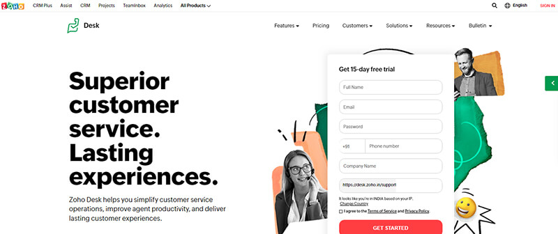 Zoho Zoho desk digital experience platform