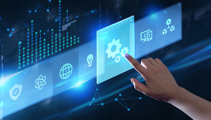 Lack of centralized control Network configuration interface showing digital settings, automation controls, and system optimization on a futuristic technology dashboard.