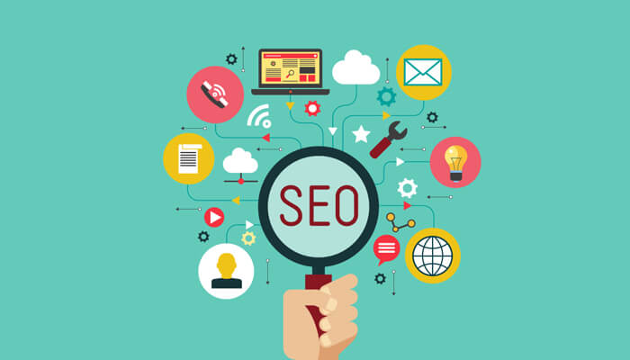 Seo and indexing Seo elements symbolizing the importance of user experience in digital marketing