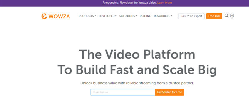 Wowza Wowza live stream platform