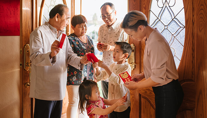 Red envelopes Giving is a tradition red envelopes