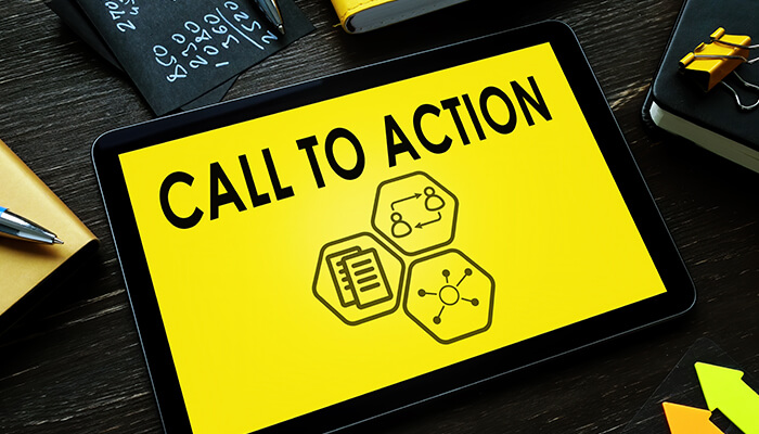 Insert a call to action Insert a call to action website strategy