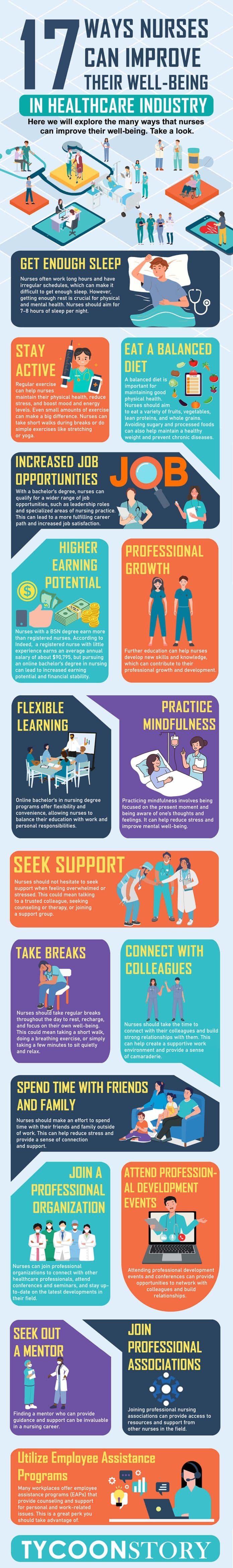 18 Ways Nurses Can Improve Their WellBeing [INFOGRAPHIC]